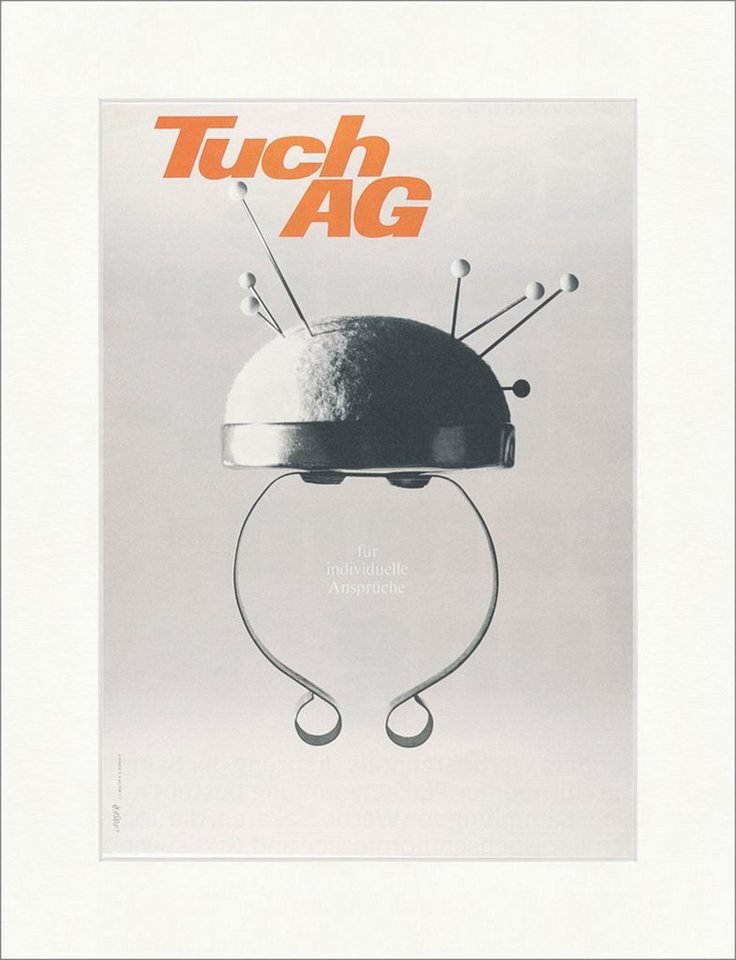 BillerAntik Kunstdruck Tuch AG Schild AG Schweiz Modeunternehmen Werbung Kunstdruck Plakatwel, (1 St) von BillerAntik