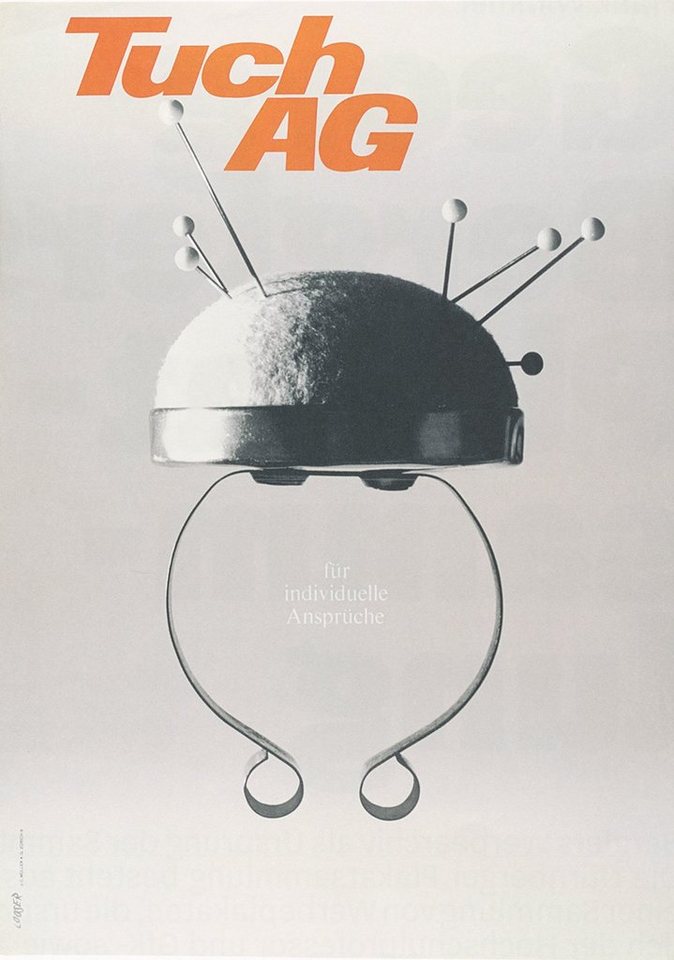 BillerAntik Kunstdruck Tuch AG Schild AG Schweiz Modeunternehmen Werbung Kunstdruck Werbung 4, (1 St) von BillerAntik