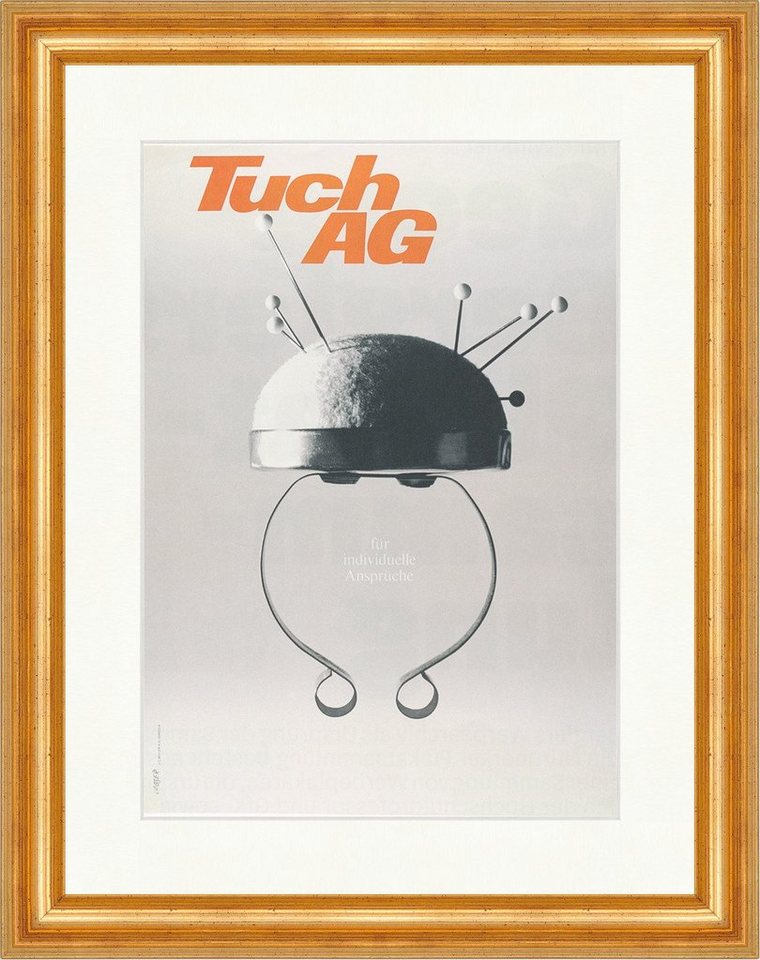 BillerAntik Kunstdruck Tuch AG Schild AG Schweiz Modeunternehmen Werbung Plakatwelt 462 Gera, (1 St) von BillerAntik