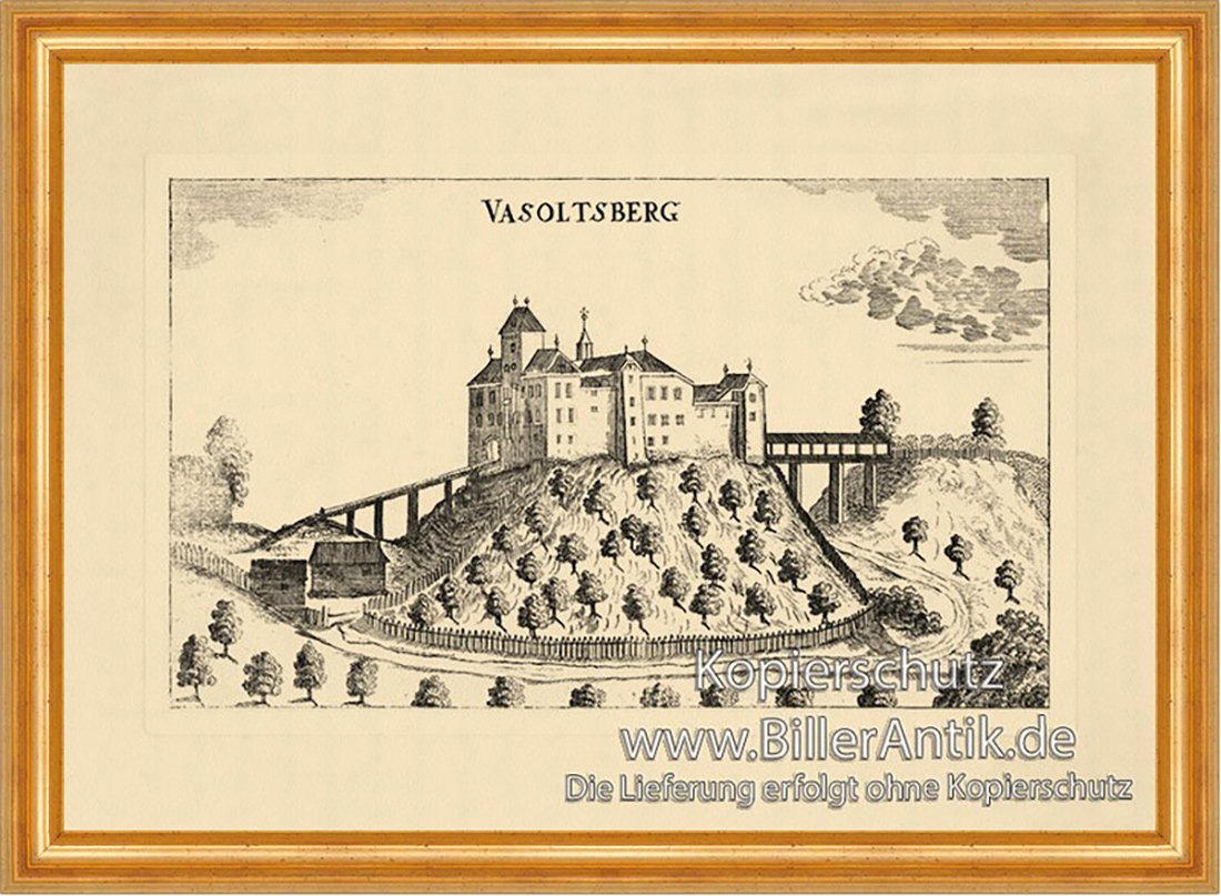 Kunstdruck Vasoldsberg bei Graz Vischer Österreich Burgen und Schlösser 953 Gerah, (1 St) von OTTO