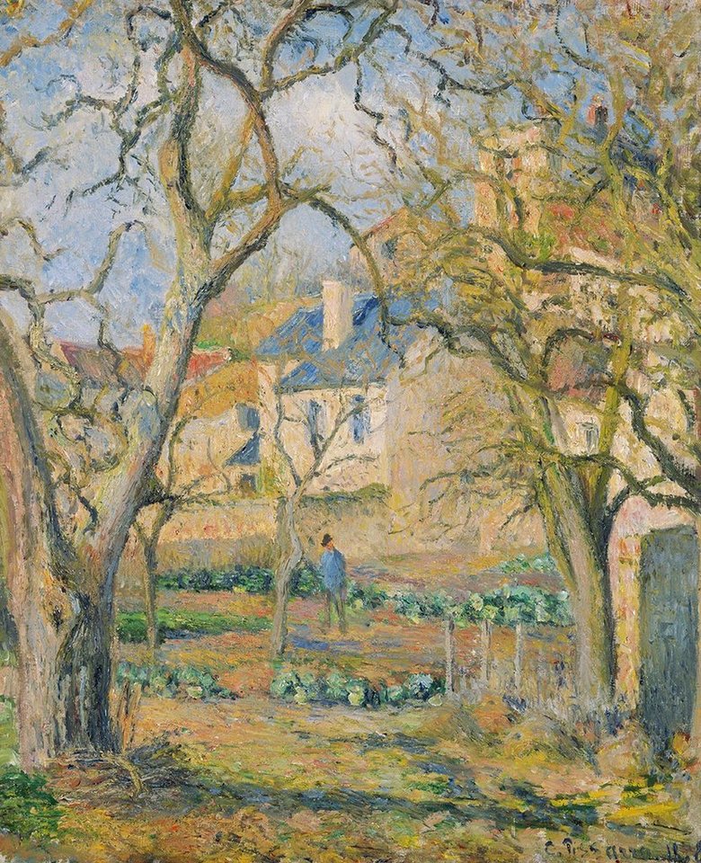 Kunstdruck Vegetable Garden Camille Pissarro Gemüsegarten Dorf Bäume Pflanzen B A, (1 St) von OTTO