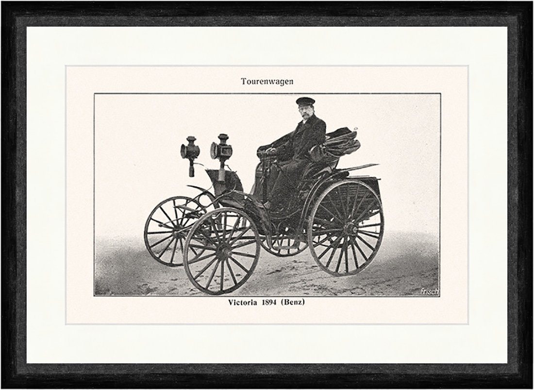 Kunstdruck Victoria 1894 Benz Tourenwagen Zweisitzer Phaeton Faks Sport 053, (1 St) von OTTO