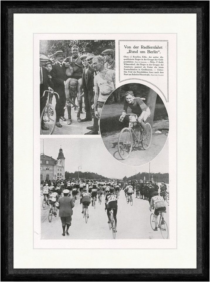 Kunstdruck Von der Radfernfahrt Rund um Berlin. Sportler Männer F_Vintage 01316 G, (1 St) von OTTO