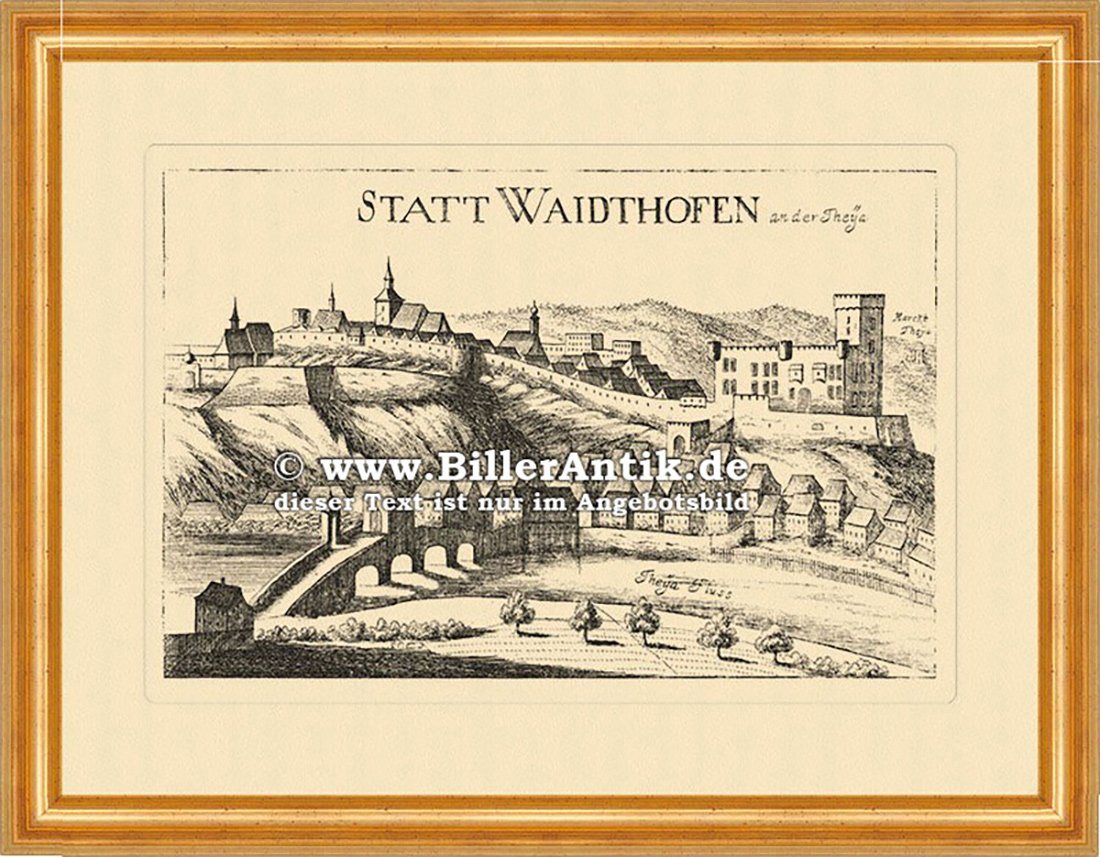 Kunstdruck Waidhofen a. d. Thaya Waidthofen Vischer Österr. Burgen u. Schlösser 3, (1 St) von OTTO