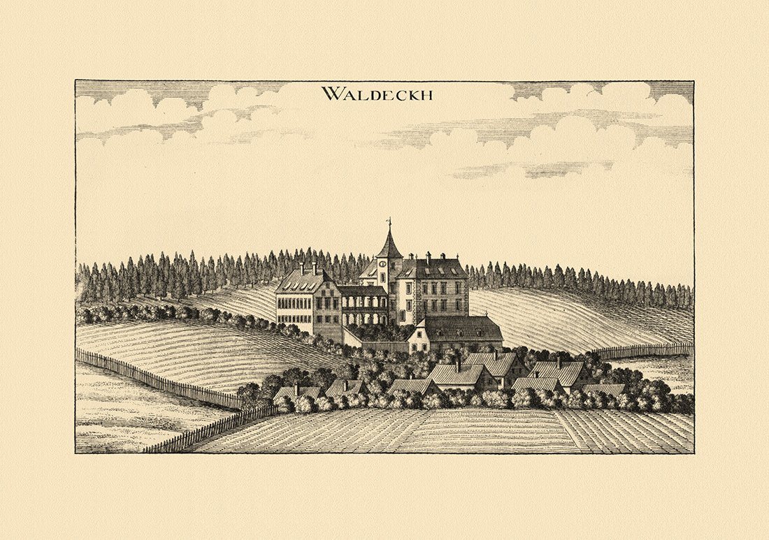 Kunstdruck Waldegg bei Kirchbach Waldeckh Vischer Österreich Burgen und Schlösser, (1 St) von OTTO