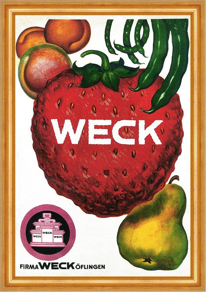 Kunstdruck Weck Wehr Öflingen Eingemachtes Gläser Erdbeere Werbung Reklame A3 31, (1 St) von OTTO