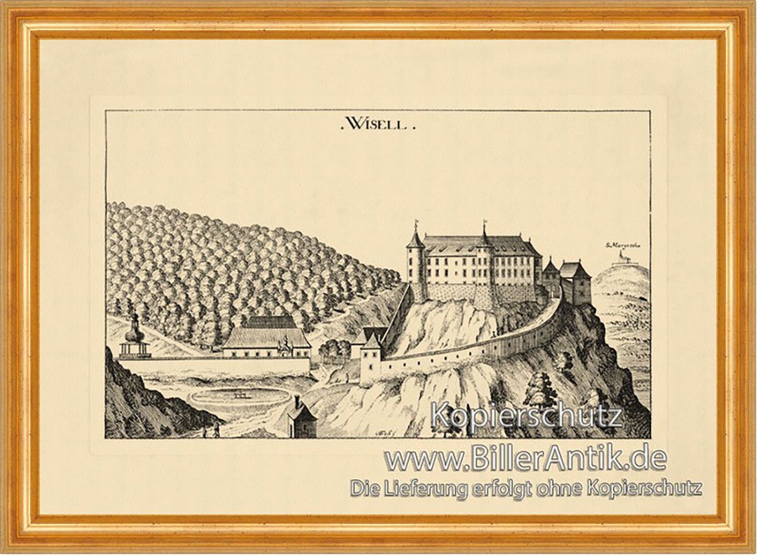 Kunstdruck Wisell bei Rann Bizeljsko Vischer Österreich Burgen und Schlösser 991, (1 St) von OTTO