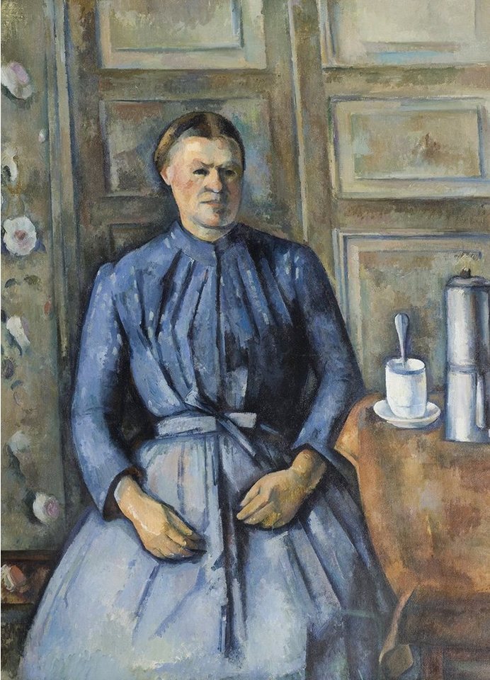 Kunstdruck Woman with a Coffeepot Paul Cezanne Frauen Kaffeekanne Geschirr B A3 0, (1 St) von OTTO