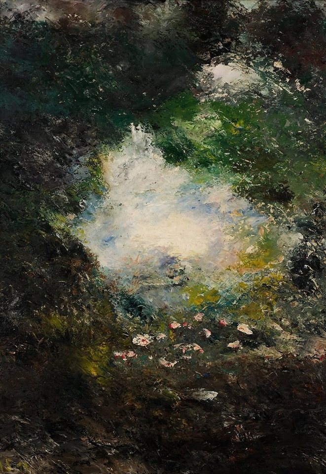 Kunstdruck Wonderland August Strindberg Blumen Wald Bäume Pflanzen Licht Blüten B, (1 St) von OTTO