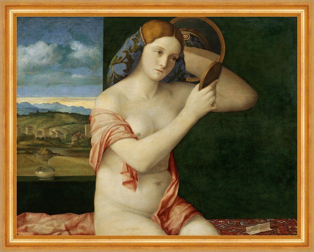 Kunstdruck Young Woman at Her Toilette Giovanni Bellini Nackte Spiegel B A3 02103, (1 St) von OTTO