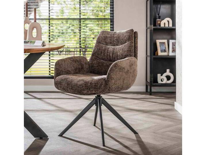 LEVEN Lifestyle Esszimmerstuhl 2er Set LUXUS Lounge Stuhl m. Armlehnen gepolstert drehbar Drehstuhl, Rücken- und Sitzfläche gepolstert, braun, taupe LEVEN Lifestyle Esszimmerstuhl 2er Set LUXUS Lounge Stuhl m. Armlehnen gepolstert drehbar Drehstuhl, Rücken- und Sitzfläche gepolstert, braun, taupe von OTTO