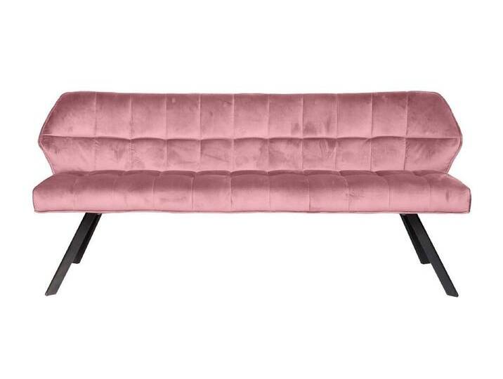 LEVEN Lifestyle Küchensofa Esszimmerbank gepolstert Samt Küchenbank mit Rückenlehne Samt ROSA, rosa von OTTO