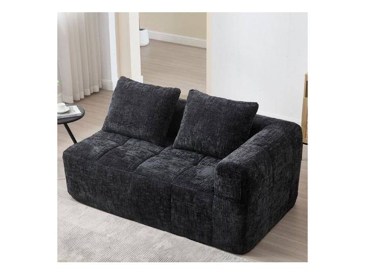 LVHOM Ecksofa Modulares Chaiselongue-Sofa-Set(Polsterliege+Doppelsofa), separat kann, 160x90x60cm(LxBxH), mehr-in-1 Design,Kombinierbar zu L-Form, U-Form, Bett, Ecksofa, Loungesofa, Polsterecke, Schlafsofa, Platzsparend & Ohne Montage, für Wohnzimmer,Schlafzimmer,Gästezimmer,Jugendzimmer,Büro,Spielzimmer, schwarz von OTTO