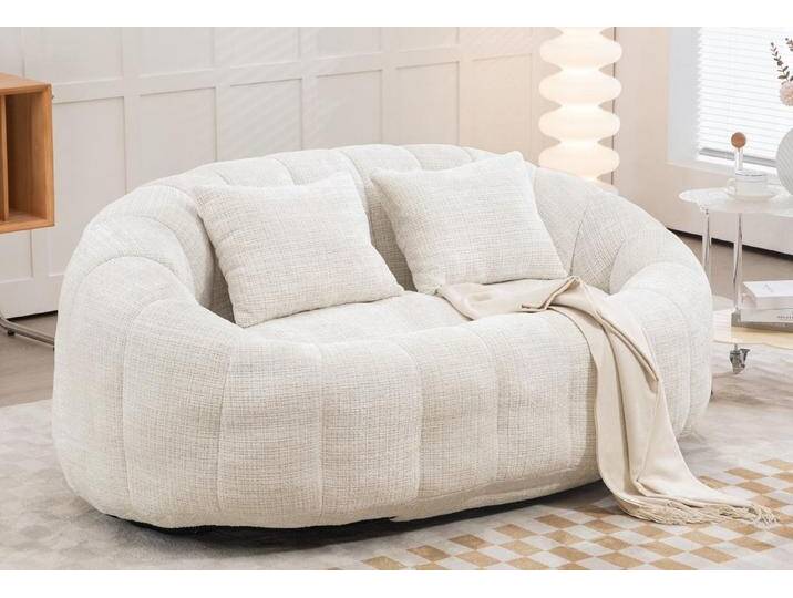 LVHOM Sitzsack 145x95x63cm XXL Lounge-Sofa: Komfort für Zwei mit 2 extra Nackenkissen (Chenille Komprimiertes Doppelsitzer-Sofa. Ideal für Wohnzimmer, Home-Office oder Kinderspielbereich. Perfekt zum Relaxen, Arbeiten oder Movie Nights. Montagefrei, Skelettfrei für ortho-Anpassung, Hochelastischer Memory-Schaum (druckentlastend), Atmungsaktive Bezüge), Selbstaufrichtend – Sofortnutzung nach dem Auspacken LVHOM Sitzsack 145x95x63cm XXL Lounge-Sofa: Komfort für Zwei mit 2 extra Nackenkissen (Chenille Komprimiertes Doppelsitzer-Sofa. Ideal für Wohnzimmer, Home-Office oder Kinderspielbereich. Perfekt zum Relaxen, Arbeiten oder Movie Nights. Montagefrei, Skelettfrei für ortho-Anpassung, Hochelastischer Memory-Schaum (druckentlastend), Atmungsaktive Bezüge), Selbstaufrichtend – Sofortnutzung nach dem Auspacken von OTTO