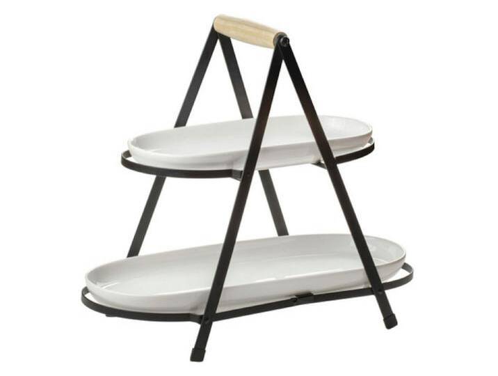 Ladelle Etagere SERVE & SHARE Servierturm 2-stufig, Porcelain/Metal/Wood, Serve & Share 2 Tier Serving Tower 43.2x19.4x37cm Ladelle Etagere SERVE & SHARE Servierturm 2-stufig, Porcelain/Metal/Wood, Serve & Share 2 Tier Serving Tower 43.2x19.4x37cm von OTTO