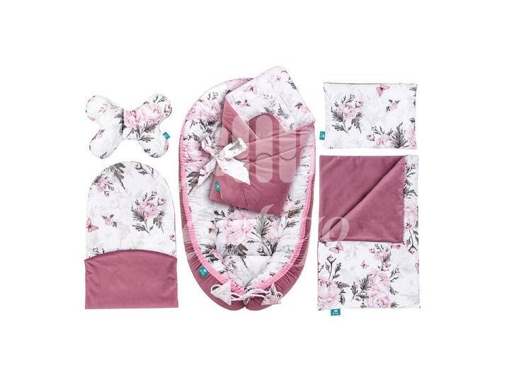 Lantigo Bettnestchen, Set für Neugeborene 6-teiliges Babynest Baumwolle Pink Flowers Pink, rosa, Pink Flowers Pink Lantigo Bettnestchen, Set für Neugeborene 6-teiliges Babynest Baumwolle Pink Flowers Pink, rosa, Pink Flowers Pink von OTTO