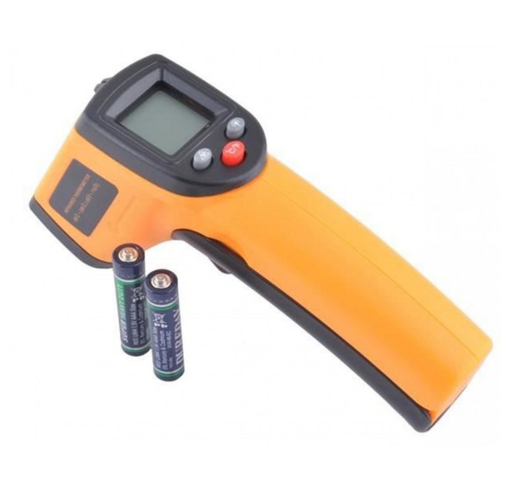 ISO TRADE Lasermessgerät Laserthermometer, (Komplett-Set, 1 St., -50°C 380°C Pyrometer Messgerät), Infrarot Digital IR Thermometer mit Laser von ISO TRADE