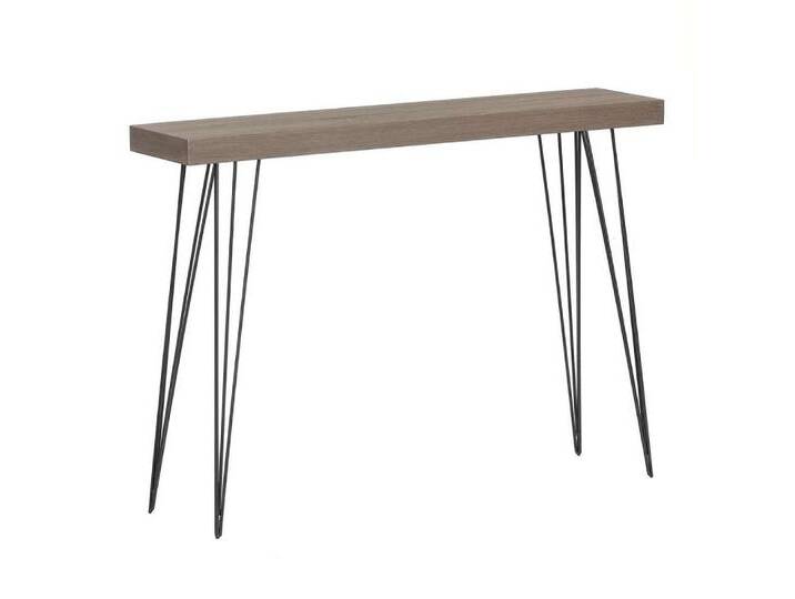 LebensWohnArt Konsolentisch Design Konsole GRIGIO 110cm hellgrau Eichen-Optik Metallgestell LebensWohnArt Konsolentisch Design Konsole GRIGIO 110cm hellgrau Eichen-Optik Metallgestell von OTTO