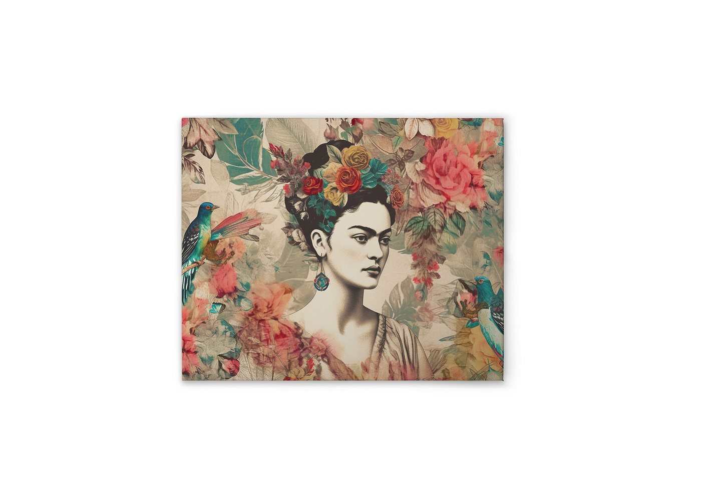 Tadessi Leinwandbild Frida mit Blumen - Kunstdruck - M1-No.52033, Menschen Tadessi Leinwandbild Frida mit Blumen - Kunstdruck - M1-No.52033, Menschen von Tadessi