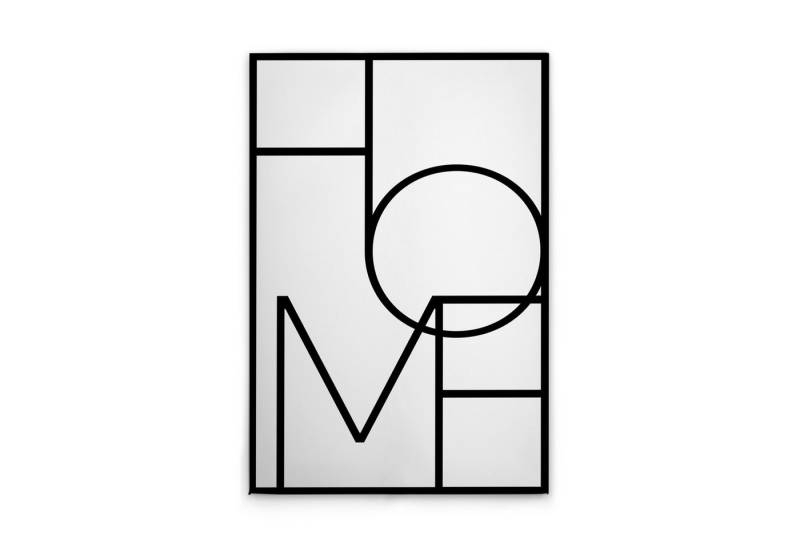 Tadessi Leinwandbild Leinwandbild HOME Schriftzug M1-No.51974, Keilrahmen in Schwarz Weiß-, Gemälde Tadessi Leinwandbild Leinwandbild HOME Schriftzug M1-No.51974, Keilrahmen in Schwarz Weiß-, Gemälde von Tadessi