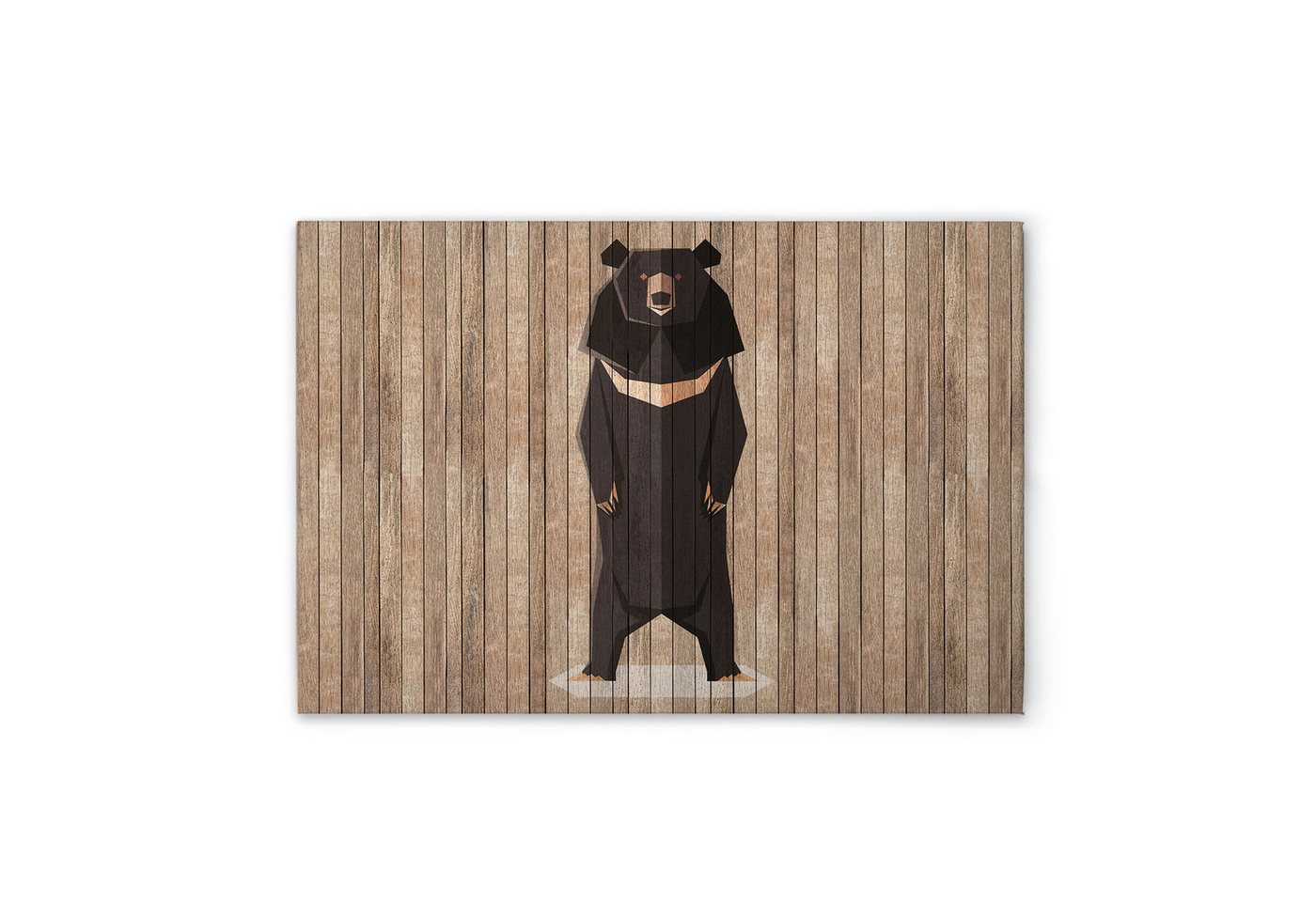 Tadessi Leinwandbild Leinwandbild Holzoptik Bär M1-No.50946, Keilrahmen in Braun Beige-Par, Tiere Tadessi Leinwandbild Leinwandbild Holzoptik Bär M1-No.50946, Keilrahmen in Braun Beige-Par, Tiere von Tadessi