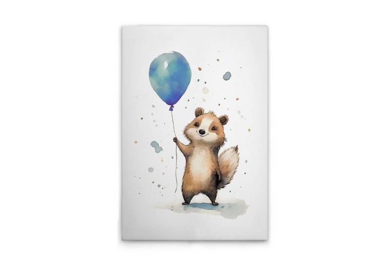 Tadessi Leinwandbild Leinwandbild Niedlicher Waschbär Blau M1-No.52184, Keilrahmen in, Tiere Tadessi Leinwandbild Leinwandbild Niedlicher Waschbär Blau M1-No.52184, Keilrahmen in, Tiere von Tadessi