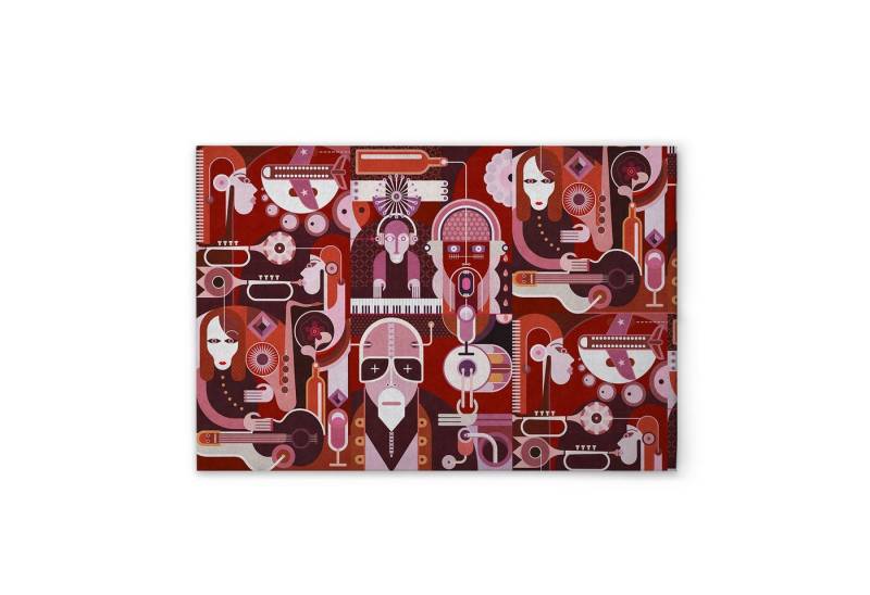 Tadessi Leinwandbild Leinwandbild Pop Art Abstrakt M1-No.50936, Keilrahmen in Rot Rosa-Par, Pop Art Tadessi Leinwandbild Leinwandbild Pop Art Abstrakt M1-No.50936, Keilrahmen in Rot Rosa-Par, Pop Art von Tadessi