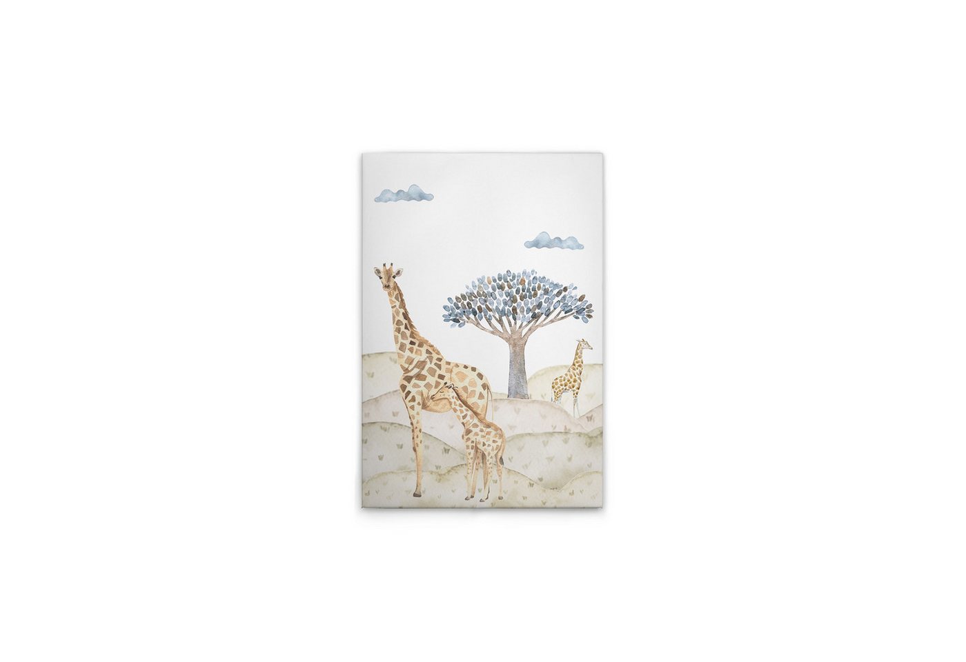 Tadessi Leinwandbild Leinwandbild Safari Giraffen M1-No.50598, Keilrahmen in Beige Blau-Pa, Tiere Tadessi Leinwandbild Leinwandbild Safari Giraffen M1-No.50598, Keilrahmen in Beige Blau-Pa, Tiere von Tadessi