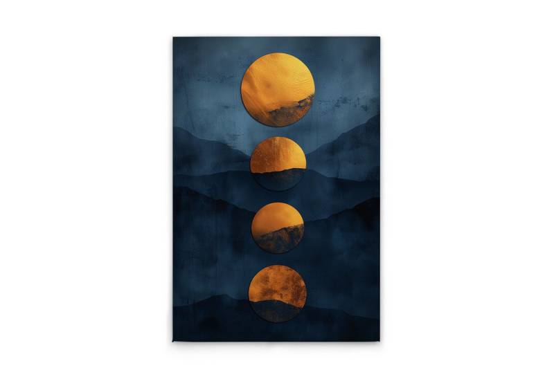 Tadessi Leinwandbild Leinwandbild Sonnenlandschaft M1-No.52159, Keilrahmen in Blau Gold-Pa, Landschaften Tadessi Leinwandbild Leinwandbild Sonnenlandschaft M1-No.52159, Keilrahmen in Blau Gold-Pa, Landschaften von Tadessi