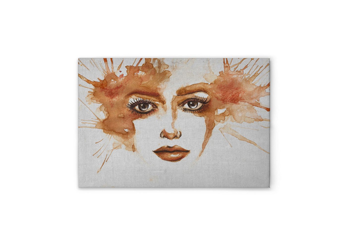 Tadessi Leinwandbild Leinwandbild Wasserfarben Kunst M1-No.51261, Keilrahmen in Grau Orang, Menschen Tadessi Leinwandbild Leinwandbild Wasserfarben Kunst M1-No.51261, Keilrahmen in Grau Orang, Menschen von Tadessi