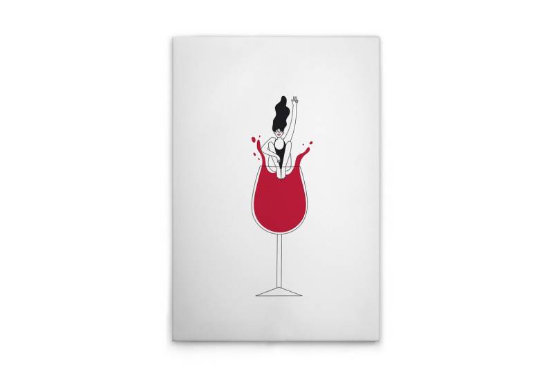 Tadessi Leinwandbild Leinwandbild Weinglas WG Küche M1-No.51548, Keilrahmen in Weiß Schwar, Gemälde Tadessi Leinwandbild Leinwandbild Weinglas WG Küche M1-No.51548, Keilrahmen in Weiß Schwar, Gemälde von Tadessi