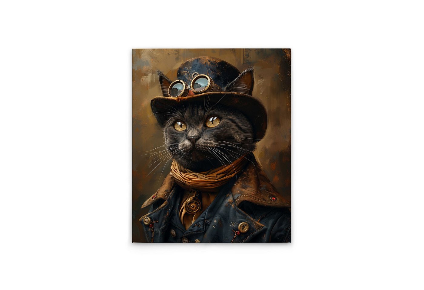 Tadessi Leinwandbild Steampunk Katze - Kunstdruck - M1-No.52273, Tiere Tadessi Leinwandbild Steampunk Katze - Kunstdruck - M1-No.52273, Tiere von Tadessi
