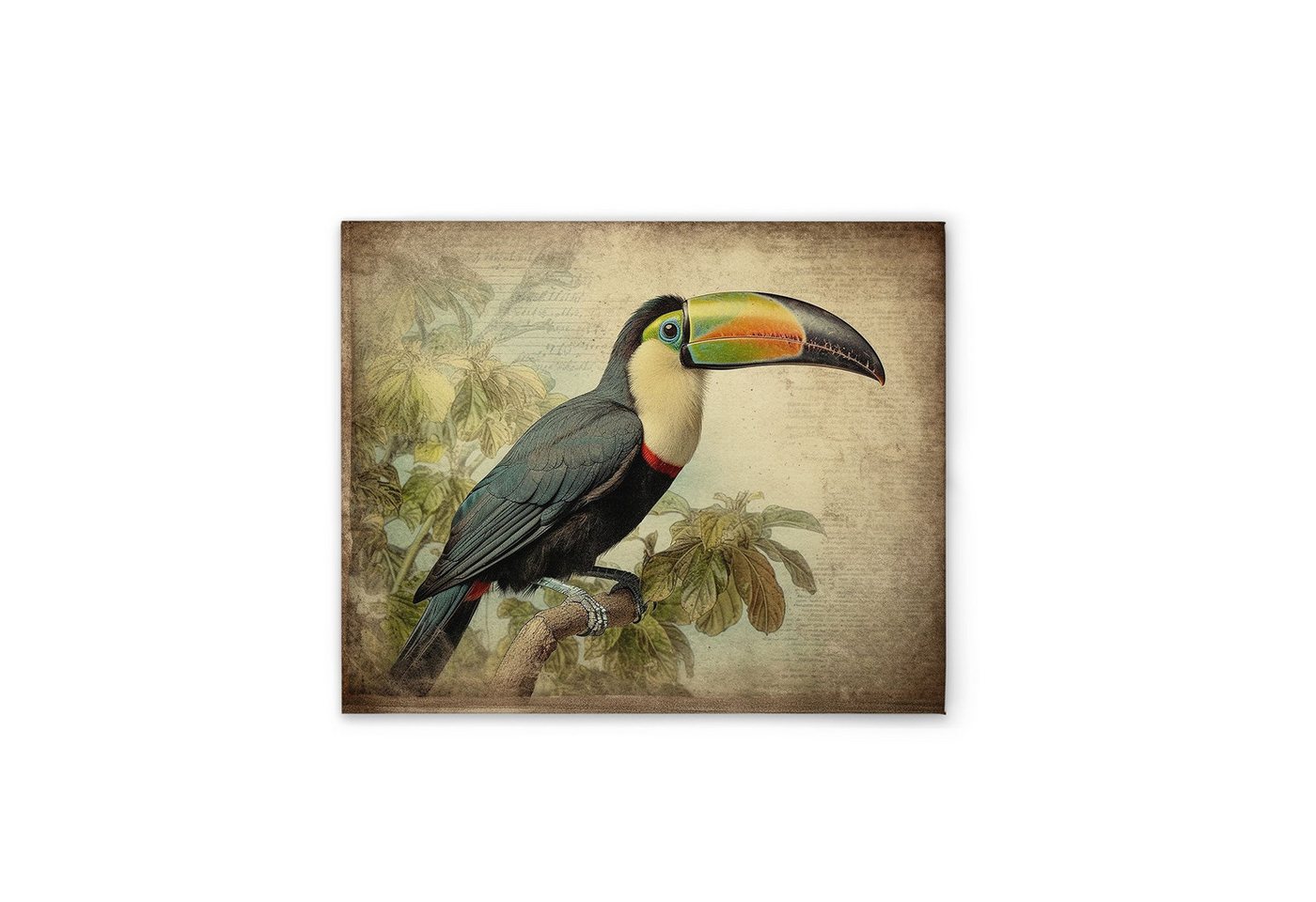 Tadessi Leinwandbild Toucan Vintage - Kunstdruck - M1-No.52259, Tiere Tadessi Leinwandbild Toucan Vintage - Kunstdruck - M1-No.52259, Tiere von Tadessi