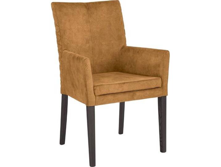 Leonique Armlehnstuhl Vence, mit Rautensteppung in der Rückenlehne, Beine aus massiver Buche, gelb orange, gelbgold Leonique Armlehnstuhl Vence, mit Rautensteppung in der Rückenlehne, Beine aus massiver Buche, gelb orange, gelbgold von OTTO