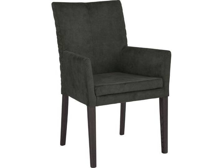 Leonique Armlehnstuhl Vence, mit Rautensteppung in der Rückenlehne, Beine aus massiver Buche, grün, waldgrün von OTTO