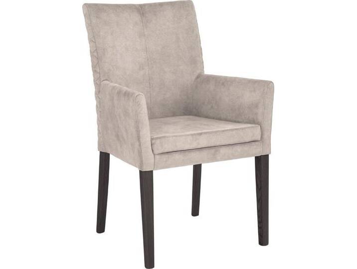 Leonique Armlehnstuhl Vence, mit Rautensteppung in der Rückenlehne, Beine aus massiver Buche, weiß, milky Leonique Armlehnstuhl Vence, mit Rautensteppung in der Rückenlehne, Beine aus massiver Buche, weiß, milky von OTTO