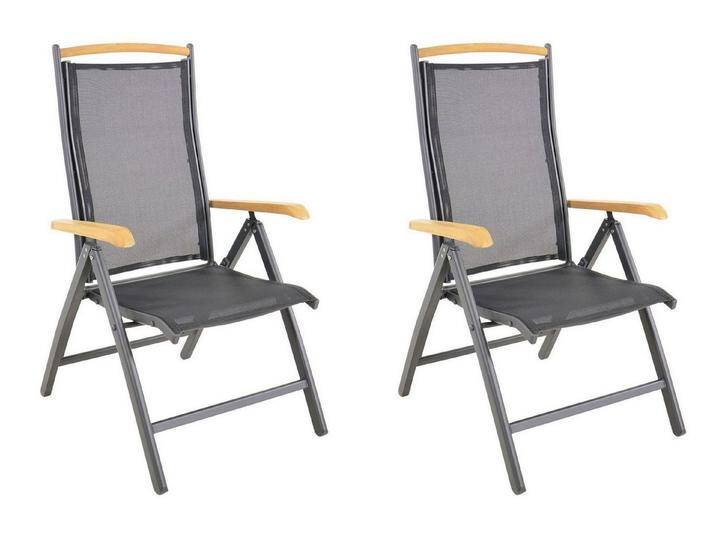 Lesli Living Hochlehner Hochlehner-Klappsessel 2er-Set Monza schwarz Lesli Living Hochlehner Hochlehner-Klappsessel 2er-Set Monza schwarz von OTTO