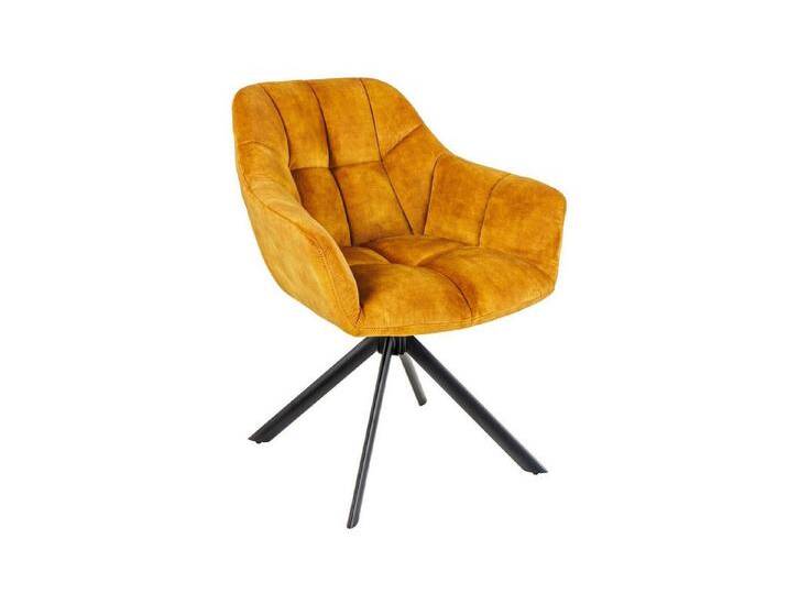 Licht-Erlebnisse Drehstuhl SONIA, Samt Metall ohne Rollen in Gelb Schwarz B: 65 cm Retro, bunt gelb schwarz Licht-Erlebnisse Drehstuhl SONIA, Samt Metall ohne Rollen in Gelb Schwarz B: 65 cm Retro, bunt gelb schwarz von OTTO