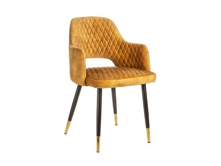 Licht-Erlebnisse Esszimmerstuhl VENUS, Samt Metall in Gelb B: 54 cm mit Armlehne Retro Stuhl Esszimmer, bunt gelb schwarz Licht-Erlebnisse Esszimmerstuhl VENUS, Samt Metall in Gelb B: 54 cm mit Armlehne Retro Stuhl Esszimmer, bunt gelb schwarz von OTTO