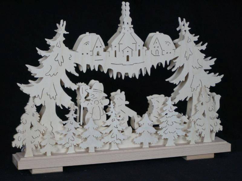 Lichterbogen Schwibbogen mit Schneemann Kirche und Beleuchtung BxHxT 44x32x7cm NEU Lichterbogen Schwibbogen mit Schneemann Kirche und Beleuchtung BxHxT 44x32x7cm NEU von OTTO