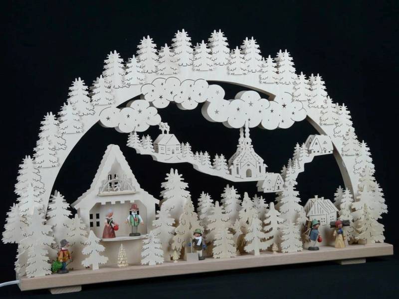 Lichterbogen Schwibbogen mit Winterkinder vorm Haus und Beleuchtung BxHxT Lichterbogen Schwibbogen mit Winterkinder vorm Haus und Beleuchtung BxHxT von OTTO