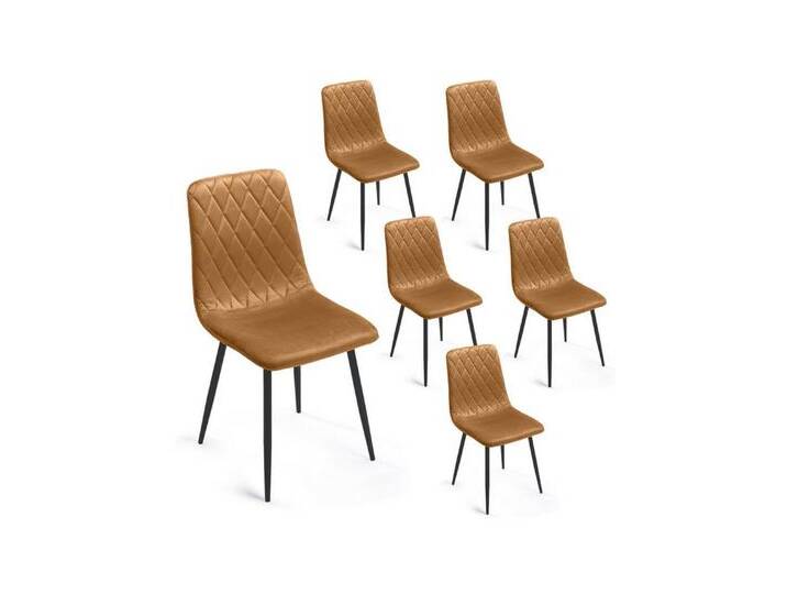Lina® Esszimmerstuhl Elisia 2er, 4er, 6er Set, Samt & Metall, 4er oder 6er Set erhältlich – falls varyant, 6 St), Ergonomisch geformt, modernes Design, Samtbezug, gelb von OTTO