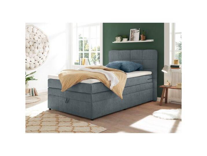 Lomadox Boxspringbett TEREZIN-09, Jugendbett, 140x200, mit Bettkasten, Härtegrad H2, in anthrazit, grau, Anthrazit Lomadox Boxspringbett TEREZIN-09, Jugendbett, 140x200, mit Bettkasten, Härtegrad H2, in anthrazit, grau, Anthrazit von OTTO