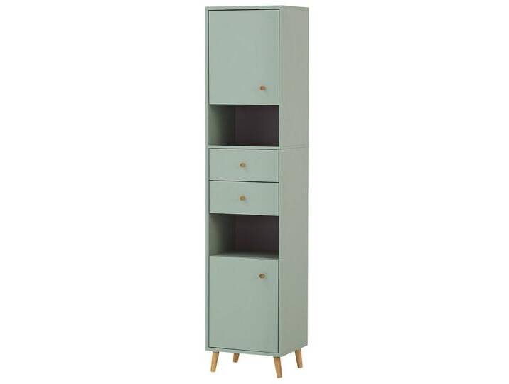 Lomadox Highboard BELFORT-80, Badschrank Badezimmer Schrank mint skandinavisch 40,3x180,6x33,1 cm, grün von OTTO