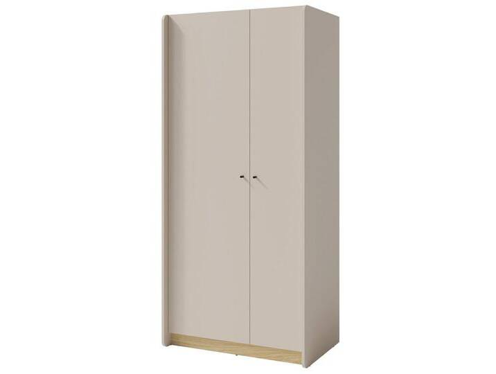 Lomadox Kleiderschrank ALAMO-133 sandbeige mit Eiche Nb., 2-türig, 1 Kleiderstange, beige braun von OTTO
