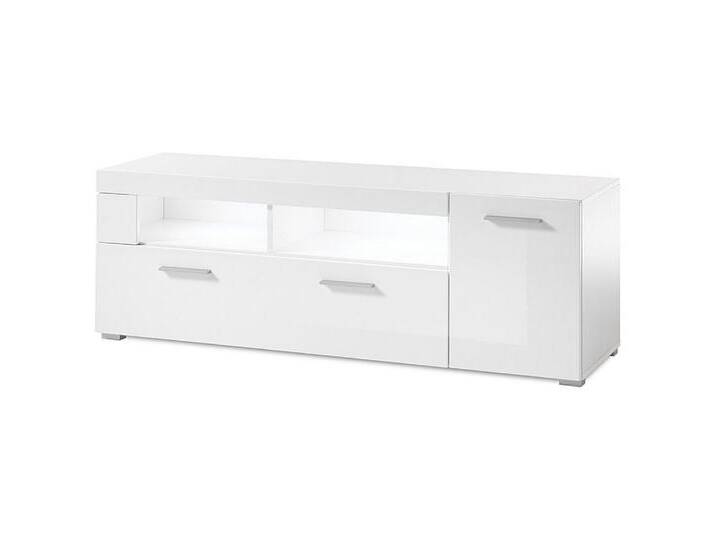 Lomadox Lowboard CLAVI-61, TV Board Schrank Kommode Board 140cm weiß hochglanz, weiß von OTTO