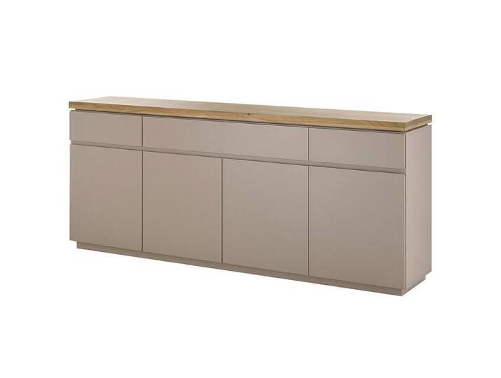 Lomadox Sideboard PALMAS-05, grau Akazie Massivholz Anrichte Kommode 200x85x40 cm, grau von OTTO