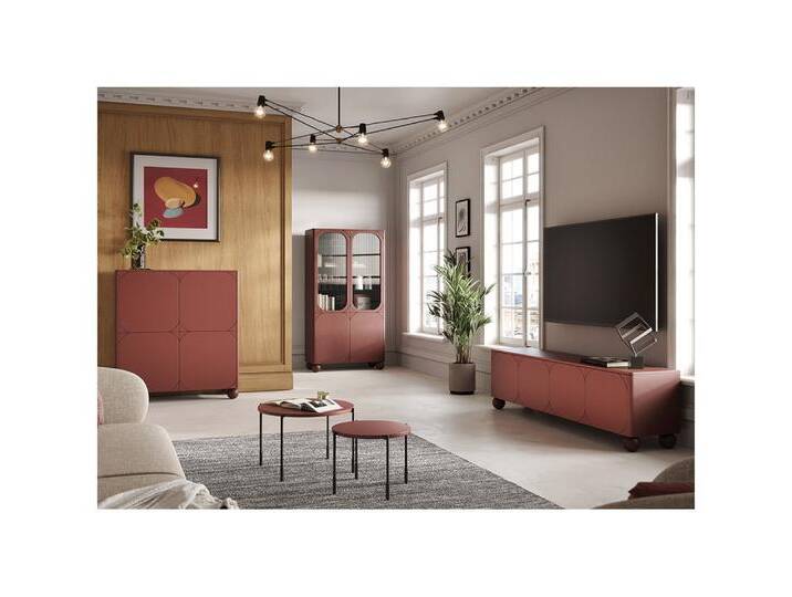 Lomadox Wohnzimmer-Set SPLIT-141, (Mega-Spar-Set, 5-St., Vitrinenschrank Highboard Couchtische Lowboard) von OTTO