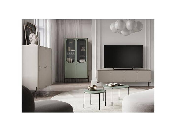 Lomadox Wohnzimmer-Set SPLIT-141, (Mega-Spar-Set, 5-St., Vitrinenschrank Highboard Couchtische Lowboard) von OTTO