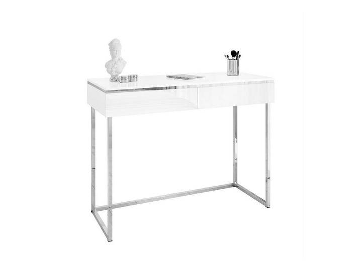 Lookway Konsolentisch AURORA SILVER auf silbernem Gestell (1x Konsole), Breite: 102, weiß von OTTO